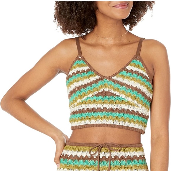 Large Crochet Bralette, Multi-color, The Drop, Women’s, Festival - Picture 4 of 5